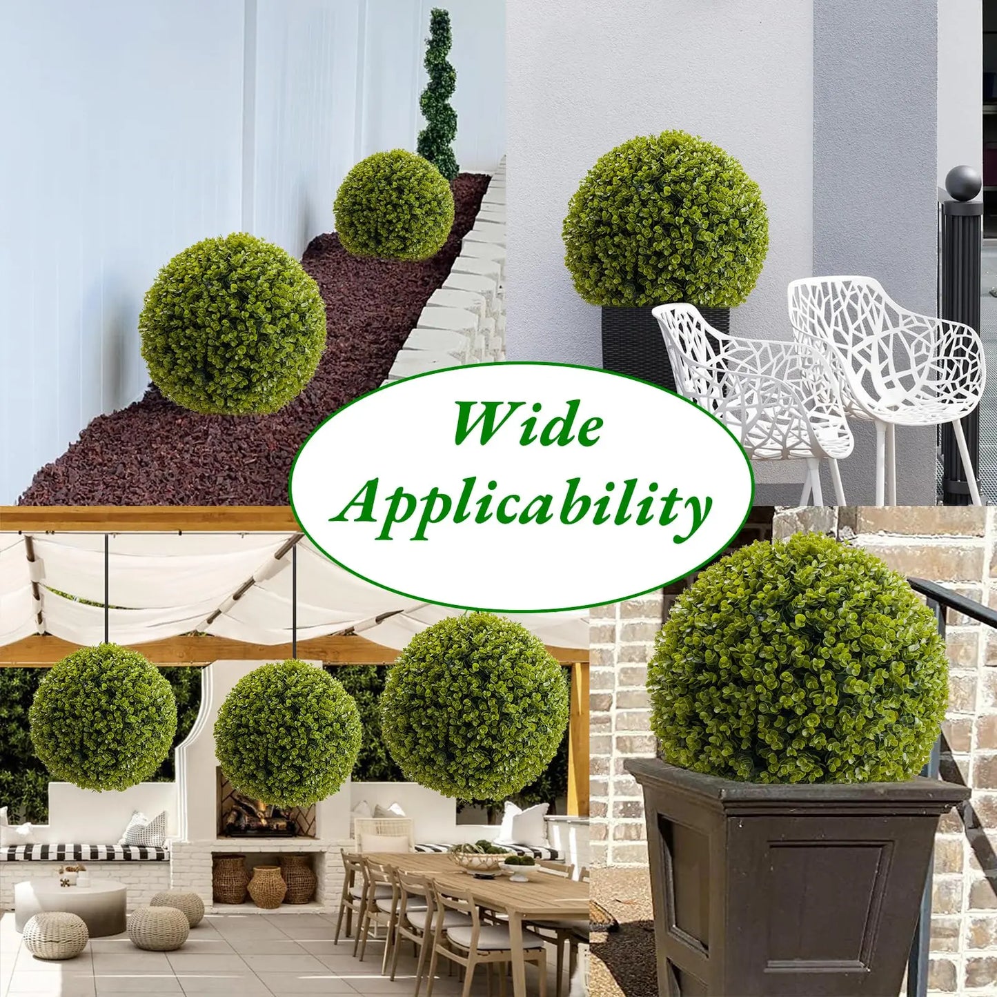 Studyset Topiary Balls Outdoor Set Of 2 For Garden Use