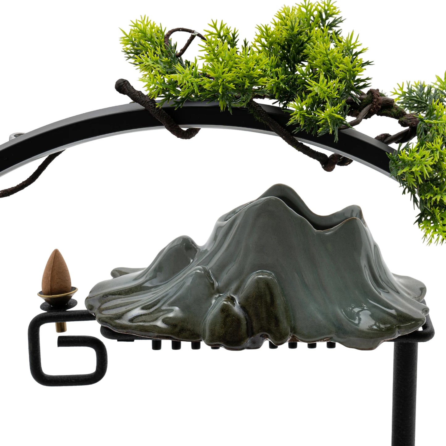 Tabletop LED Fountain Lights Rockery Waterfall For Home Office Decor