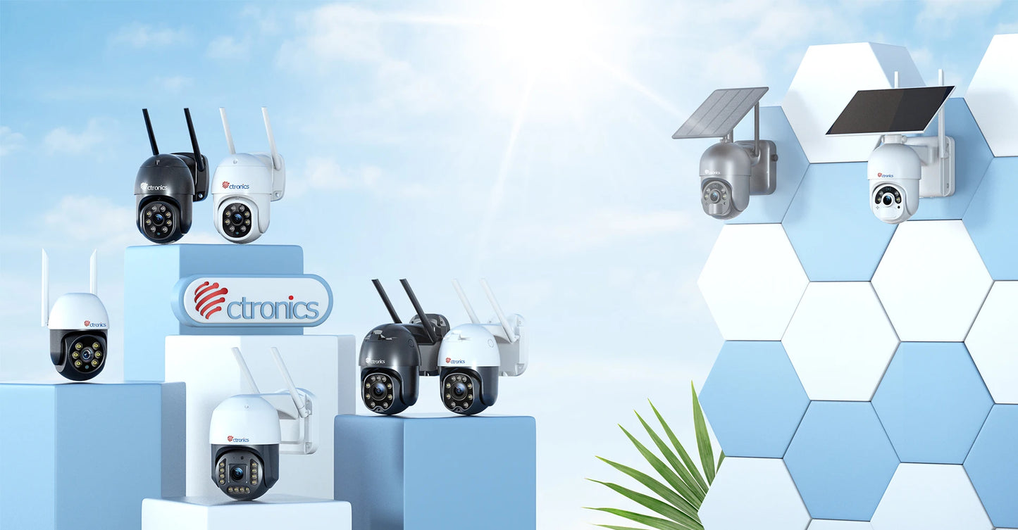 Ctronics 4K 8MP Outdoor WiFi Surveillance Camera With Auto Tracking