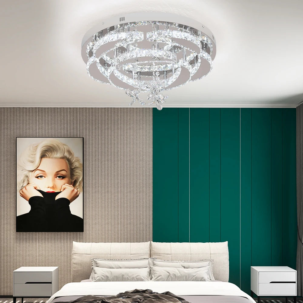 VETRULUS Luxury K9 Crystal Chandelier Modern Ceiling Lamp