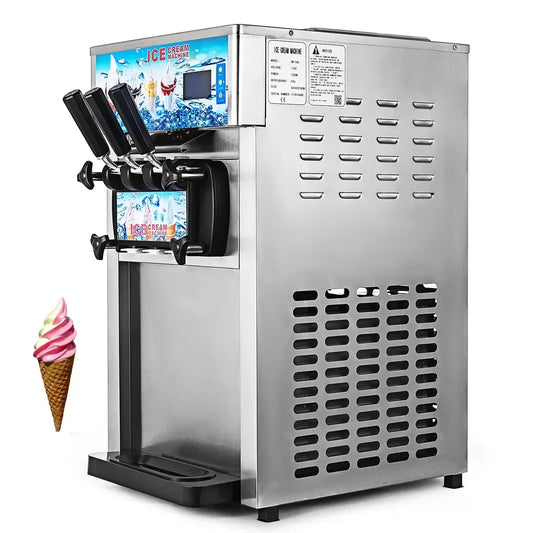 XMSJ Commercial Ice Cream Machine Soft Serve Freezer