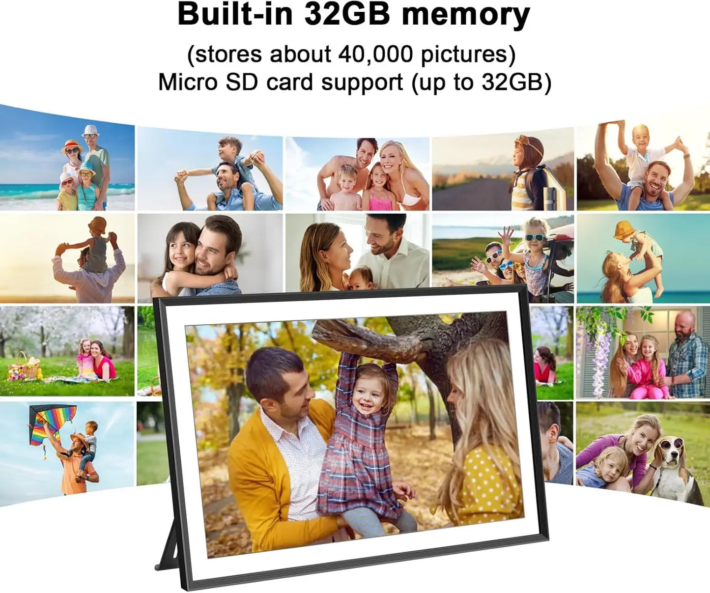 SSA 32GB WiFi Digital Photo Frame Full HD Touch Screen