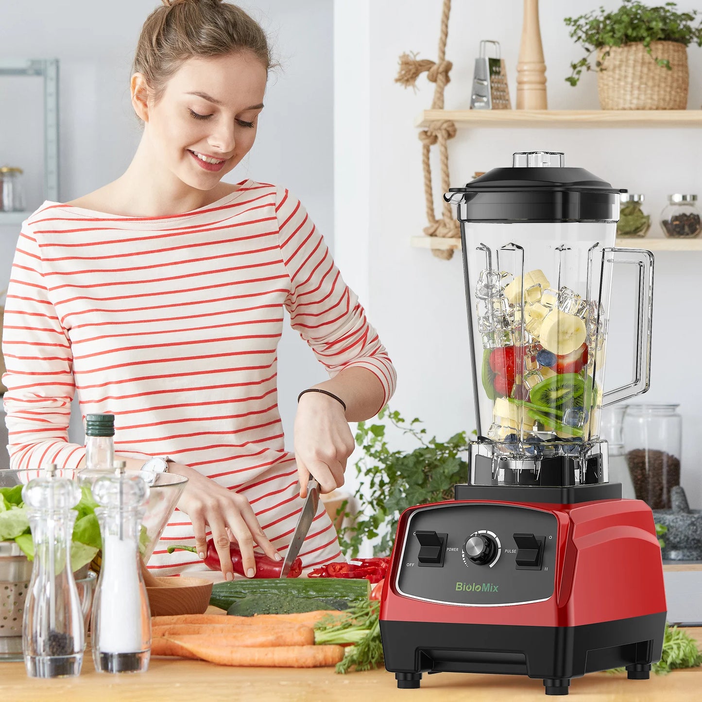 Biolomix BPA Free 3HP 2200W Commercial Blender Mixer Juicer