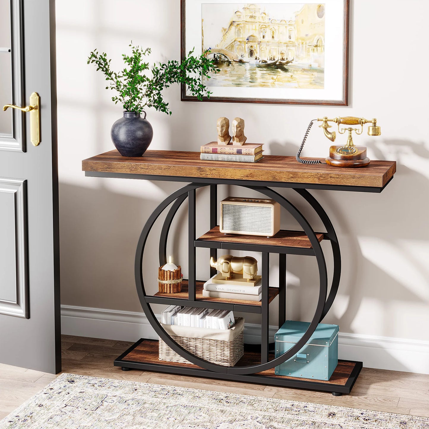 Tribesigns Four Tier Console Table For Entryway Living Room