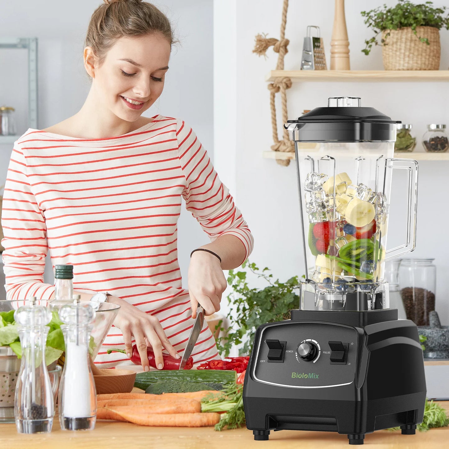 Biolomix BPA Free 3HP 2200W Commercial Blender Mixer Juicer
