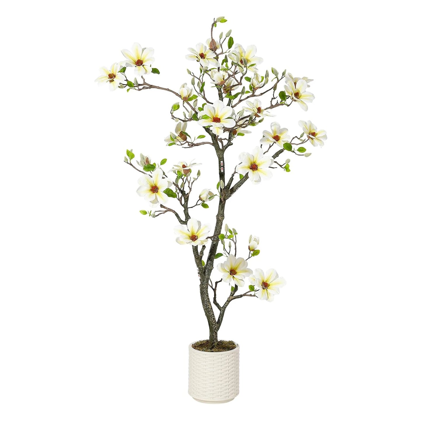 Artificial Magnolia Plant With LED Lights For Outdoor Patio Decor