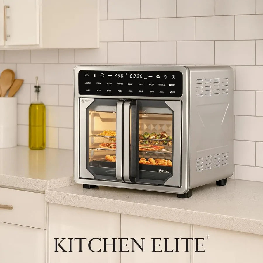 LISM Kitchen Elite French Door Air Fryer Oven LED Display