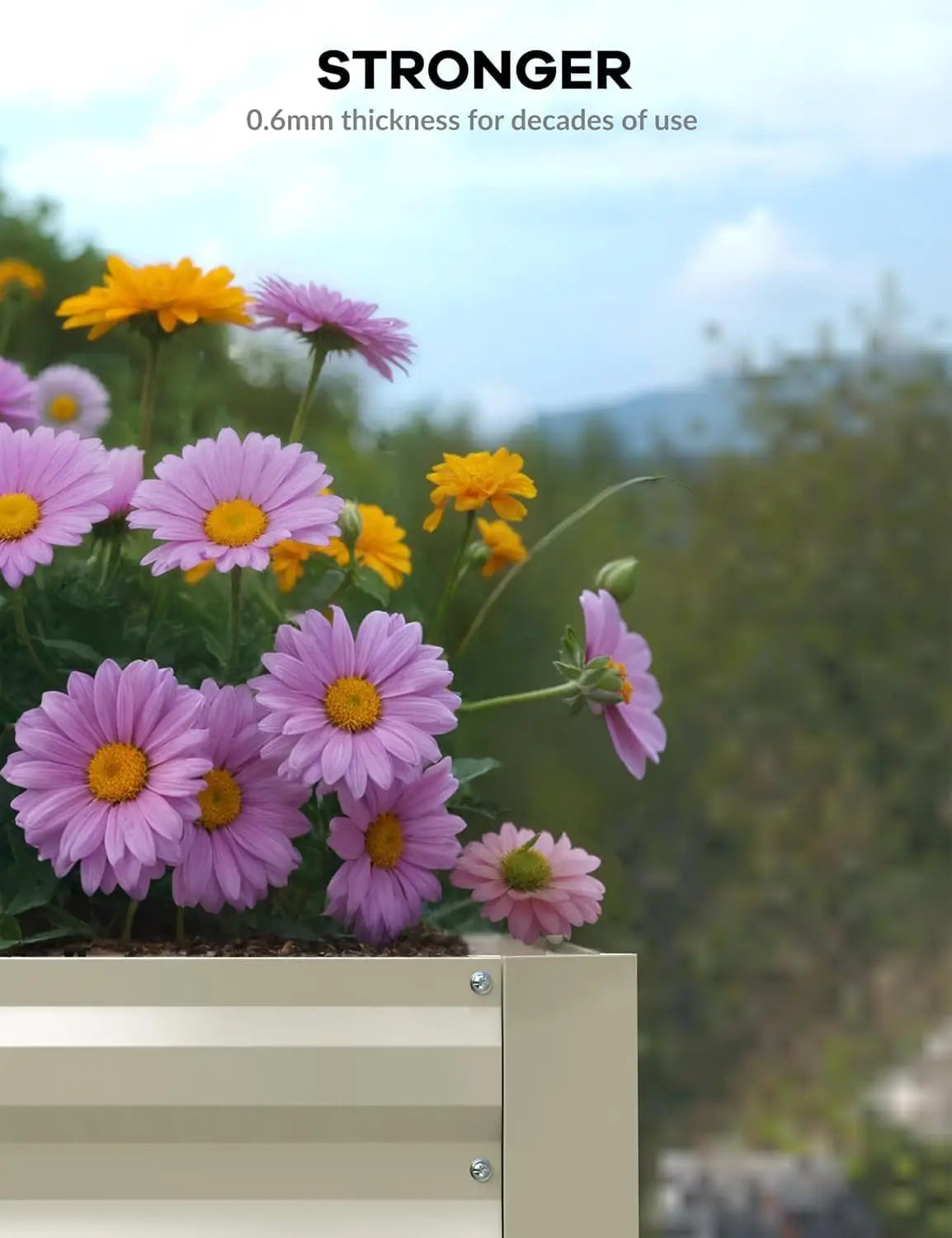 TWISTER.CK Galvanized Raised Garden Bed Kit For Vegetables And Herbs