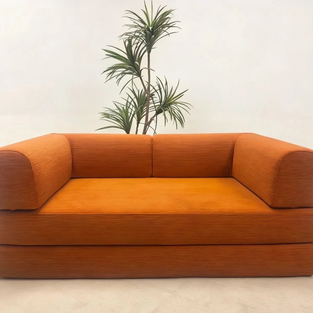 NONECN Italian Corduroy Sofa Bed Minimalist Modular Lounge