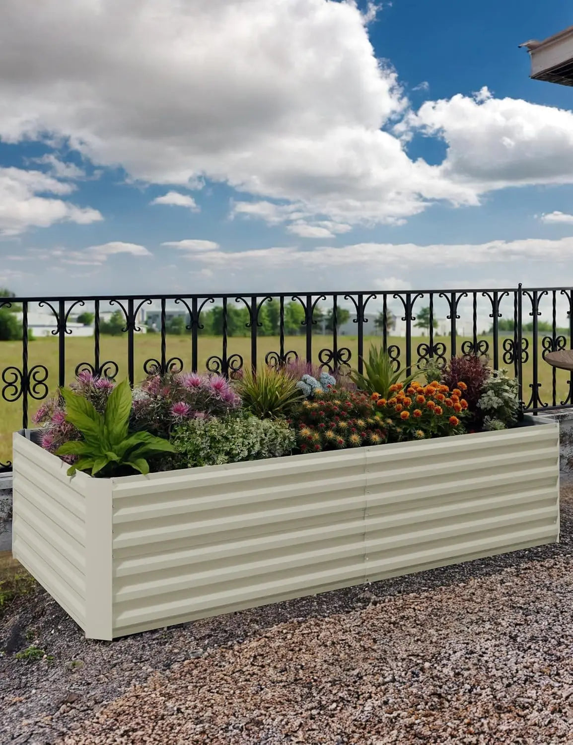 TWISTER.CK Galvanized Raised Garden Bed Kit For Vegetables And Herbs