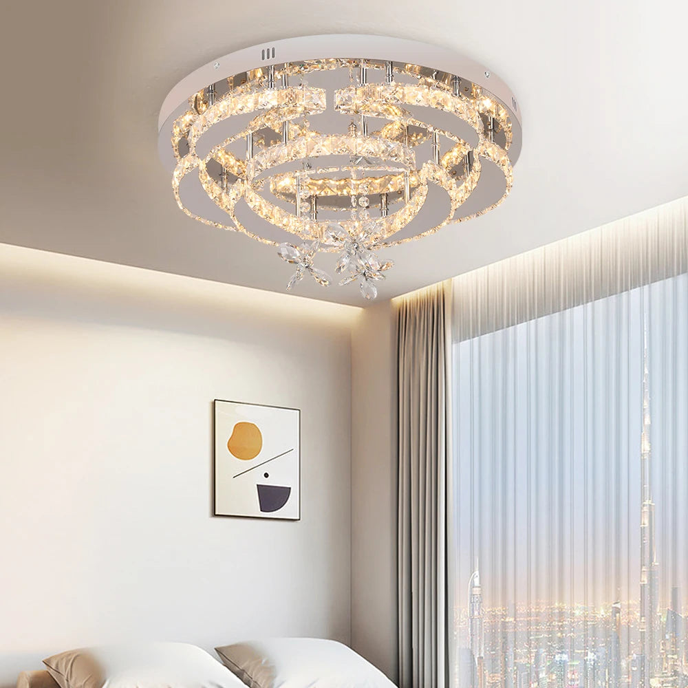 VETRULUS Luxury K9 Crystal Chandelier Modern Ceiling Lamp