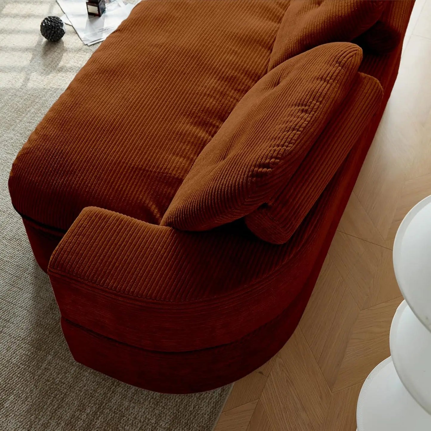 NONECN Convertible Folding Sofa Bed 2-In-1 Memory Foam Sleeper