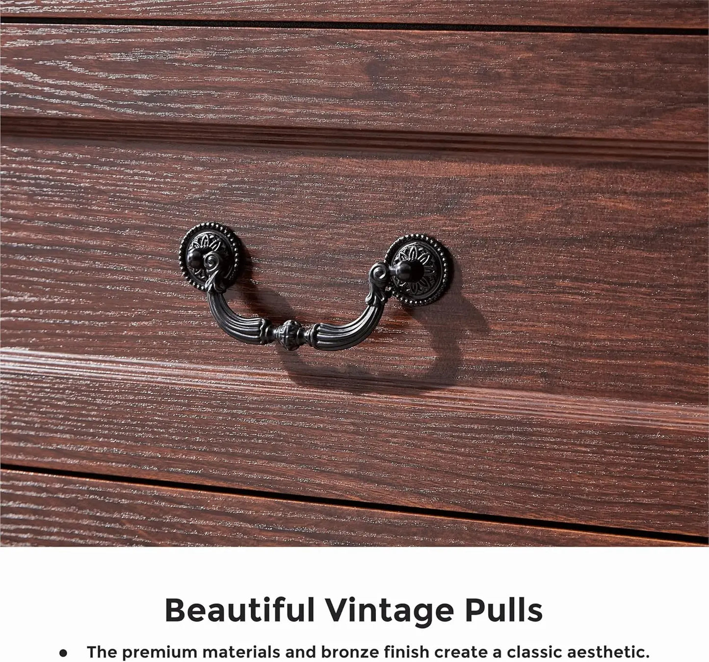 Farmhouse Cherry Wood Dresser Chest Of Drawers Rustic Style