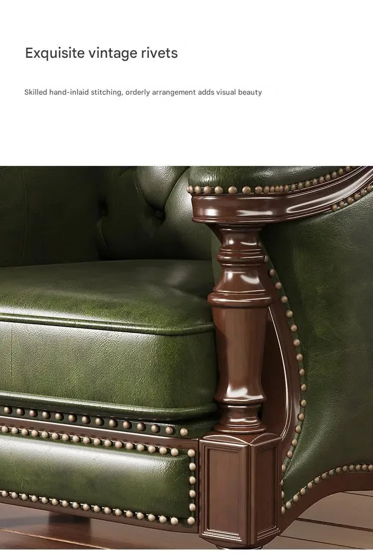 Leather Sofa Set With Armchair And Recliner For Living Room