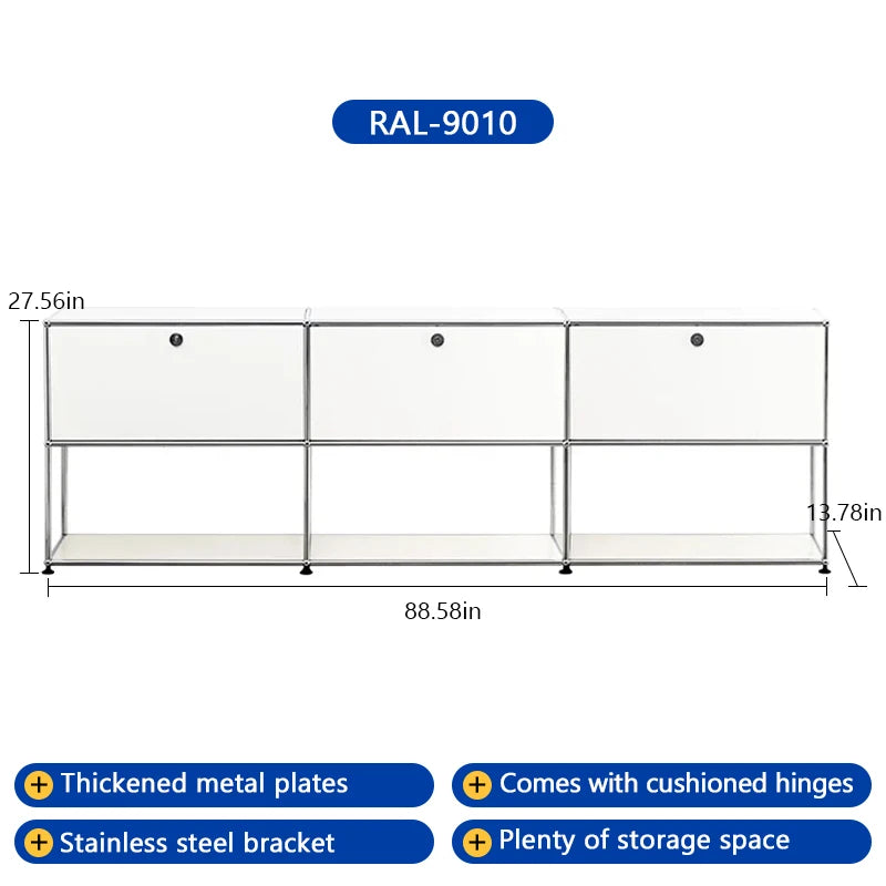 Bigcityfur TV Stand Storage Cabinet For Living Room