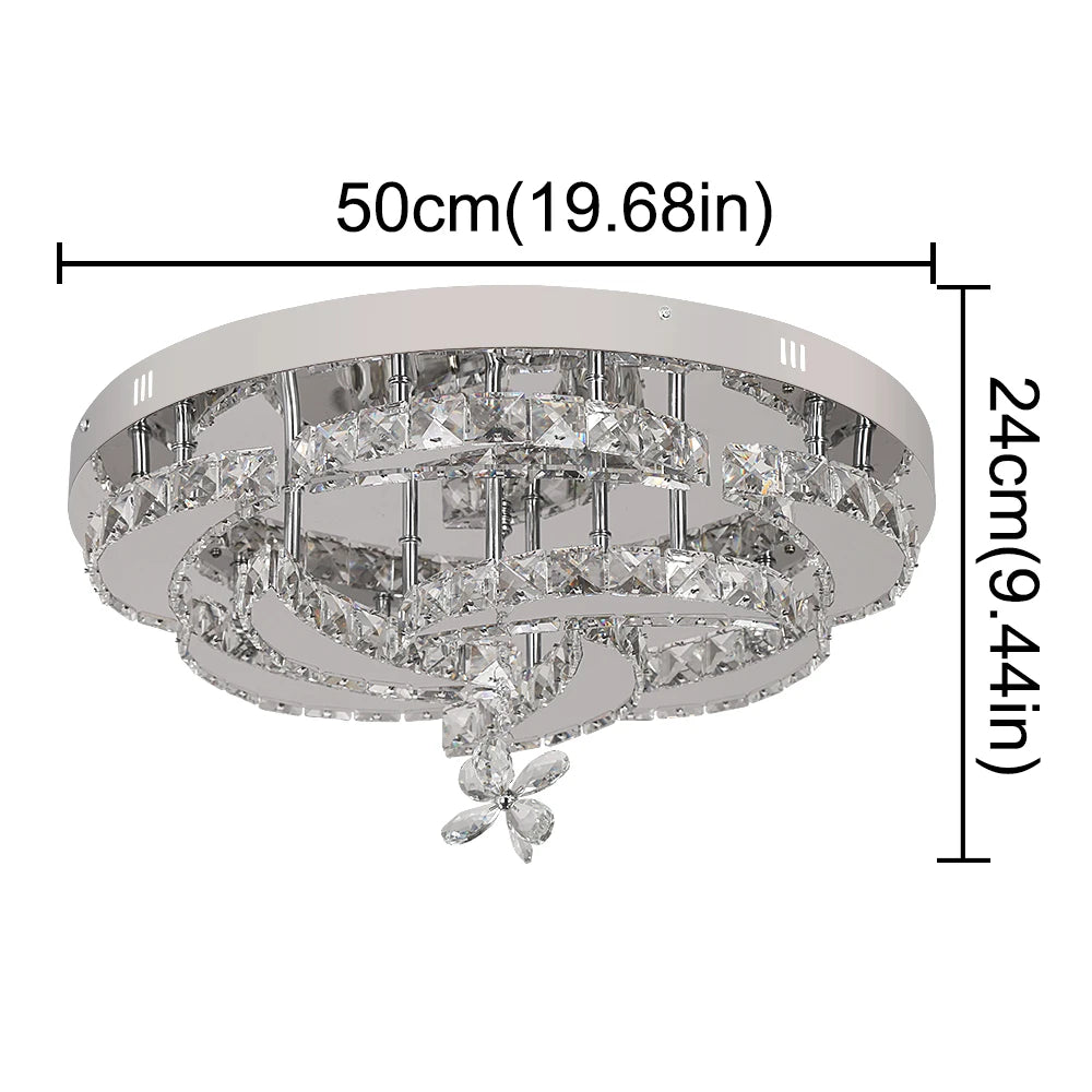 VETRULUS Luxury K9 Crystal Chandelier Modern Ceiling Lamp