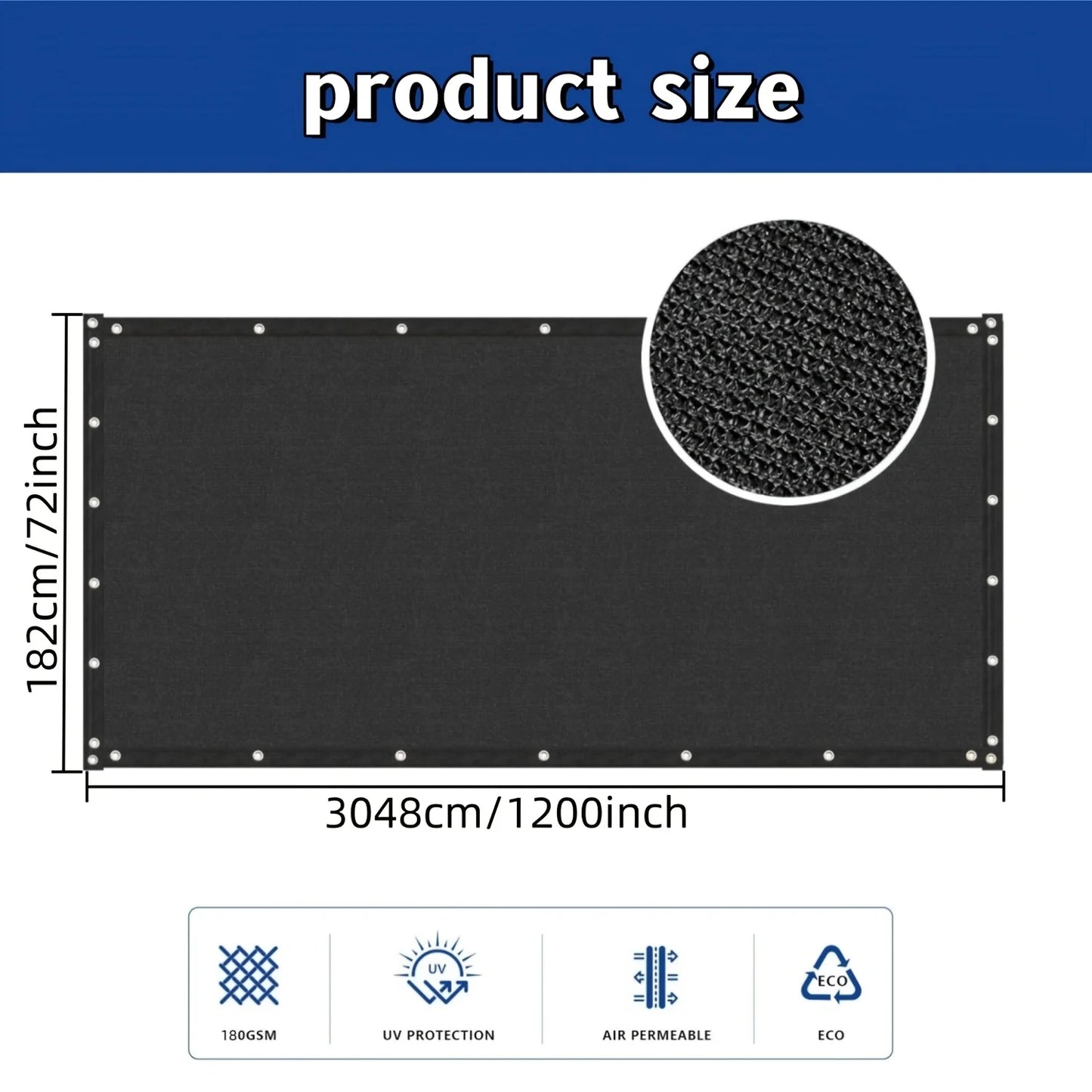 HDPE Fence Privacy Screen Windscreen For Outdoor Garden And Pool