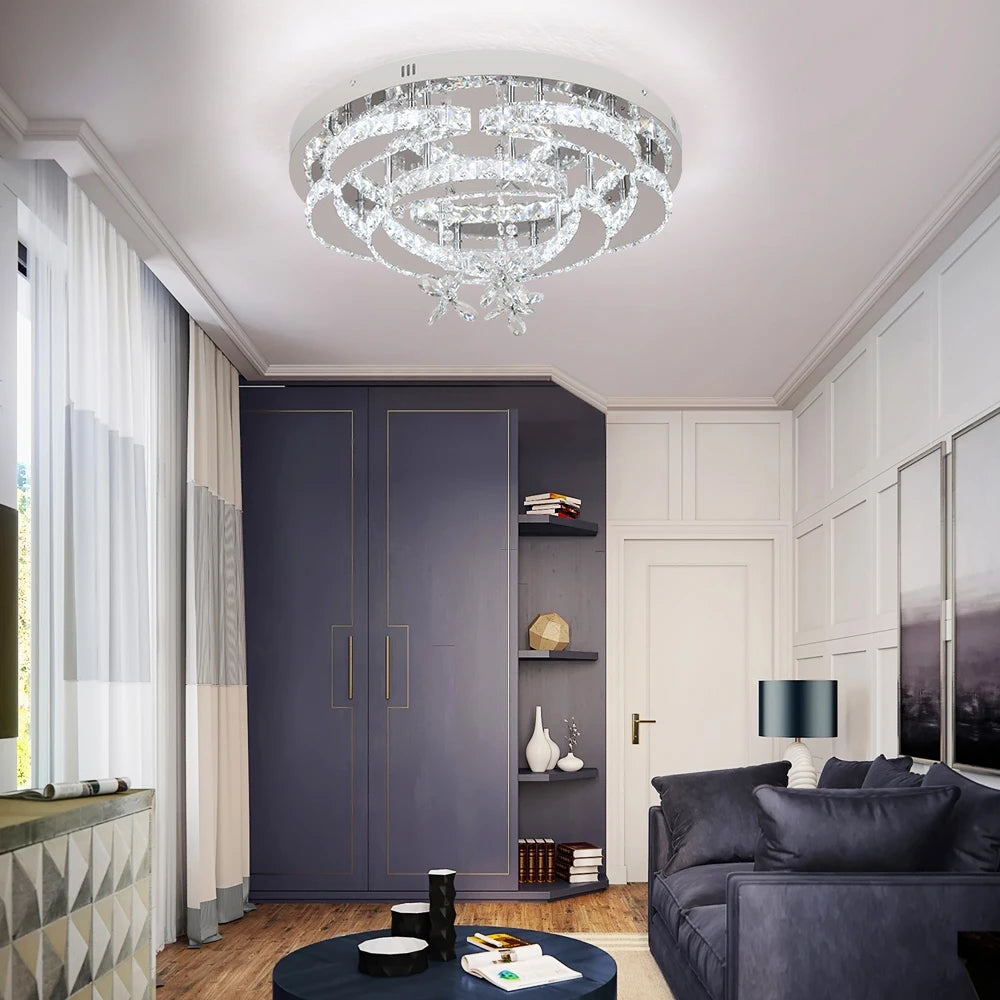 VETRULUS Luxury K9 Crystal Chandelier Modern Ceiling Lamp