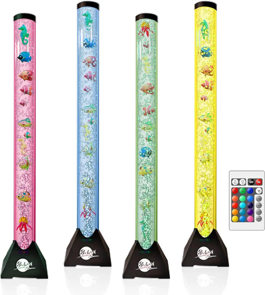 XMSJ LED Water Bubble Lamp With Remote Night Light