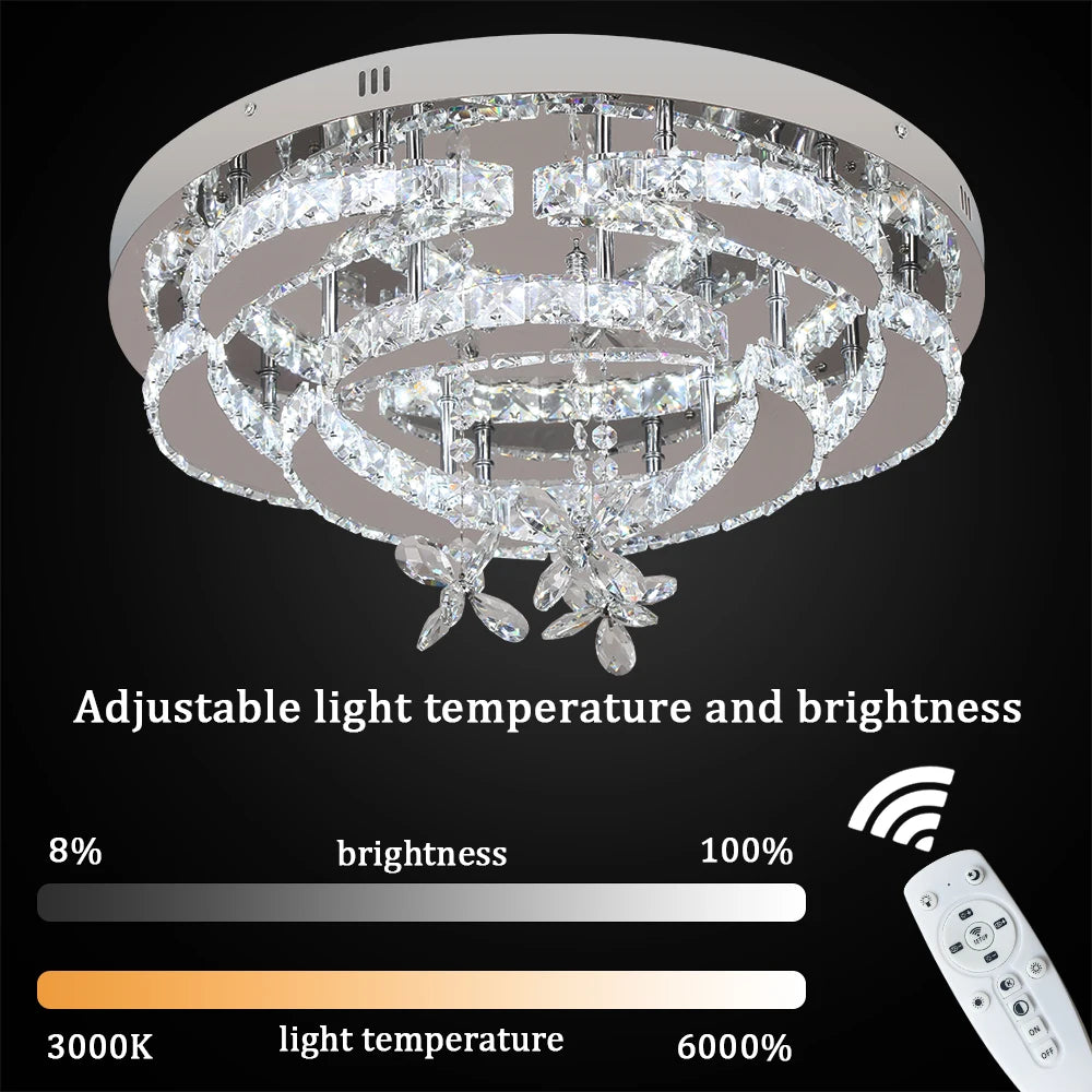 VETRULUS Luxury K9 Crystal Chandelier Modern Ceiling Lamp