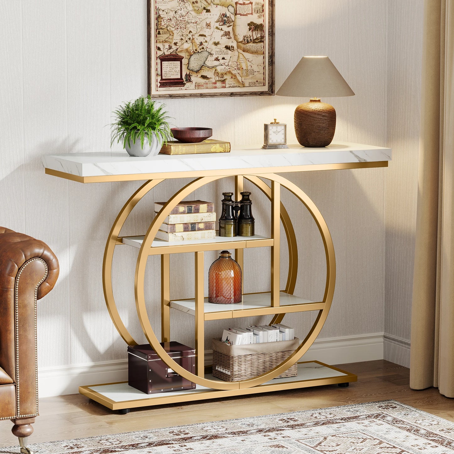 Tribesigns Four Tier Console Table For Entryway Living Room