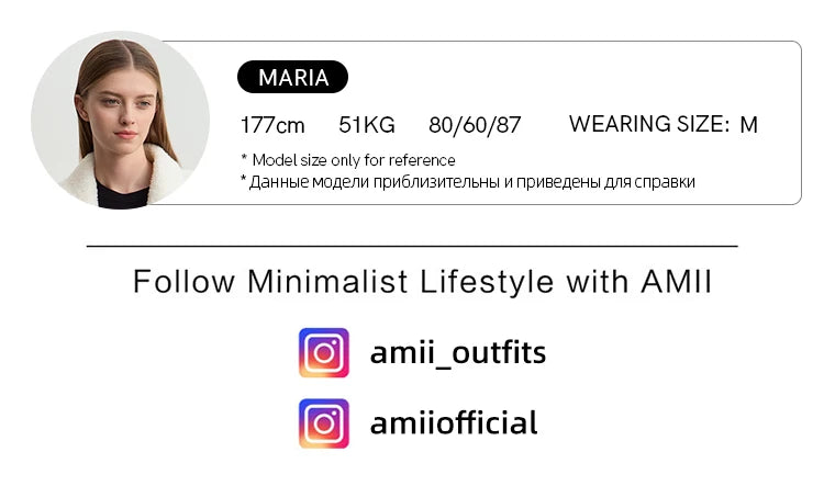 AMIICN Minimalist Winter Turtleneck Sweater With Sheer Panels