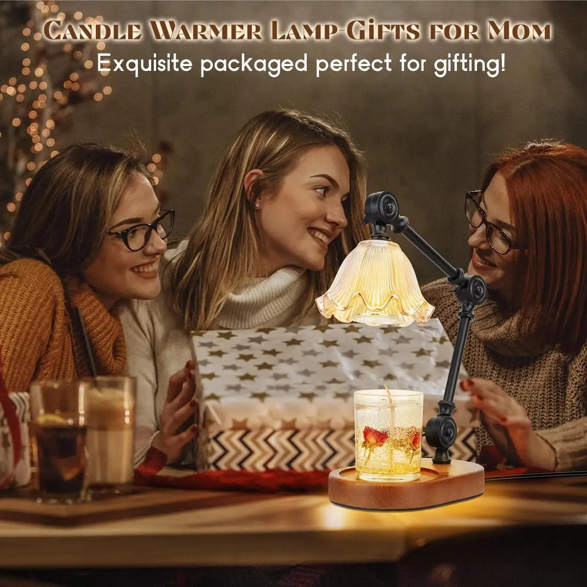 Candle Warmer Lamp For Jar Candles Adjustable Height Dimmable Timer