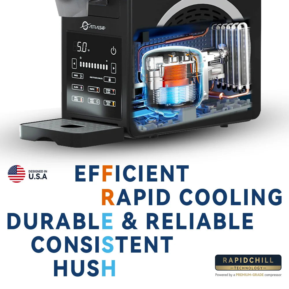 Astralship Slushie Machine With 6 Presets And Smart Temp Control