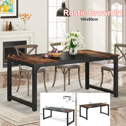 Tribesigns Rectangular Dining Table For 6 To 8 People