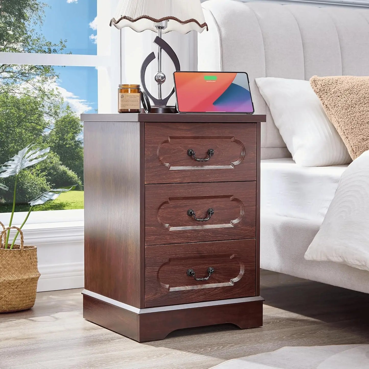 Farmhouse Cherry Wood Dresser Chest Of Drawers Rustic Style