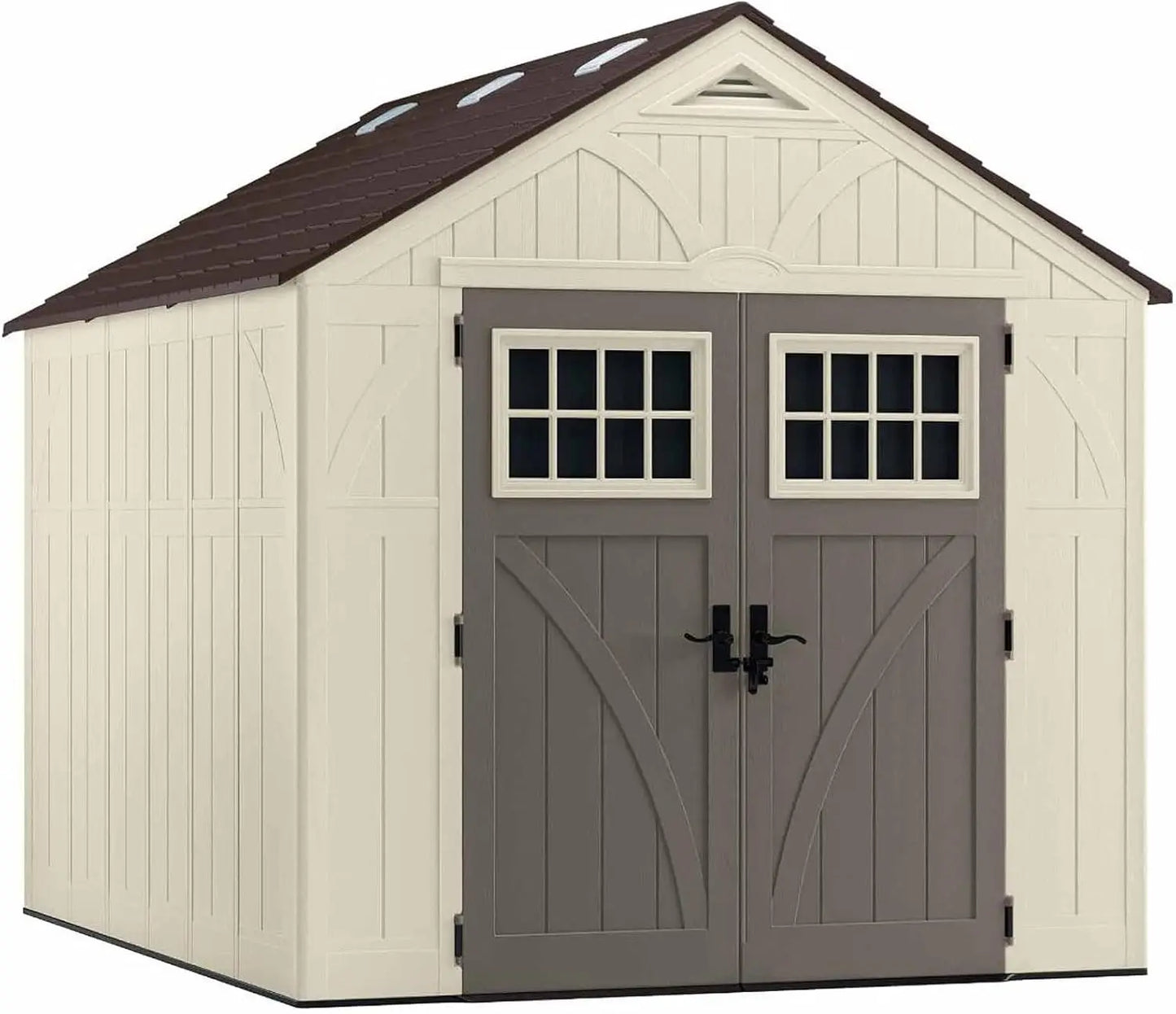 XMSJ Tremont Resin Shed With Skylights Reinforced Floor And Doors