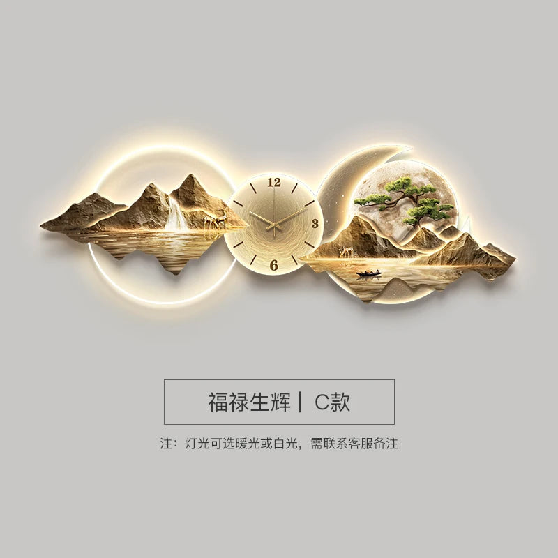 Minimalist Wall Clock With Quartz Mechanism For Living Room Decor