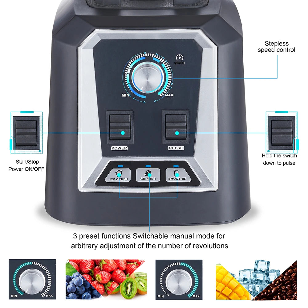 Biolomix Automatic Program Blender Pro 2L Smoothie Processor