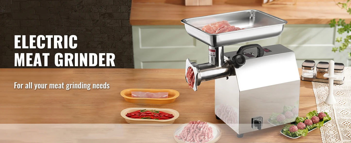 SucceBuy Electric Meat Grinder Sausage Stuffer Stainless Steel