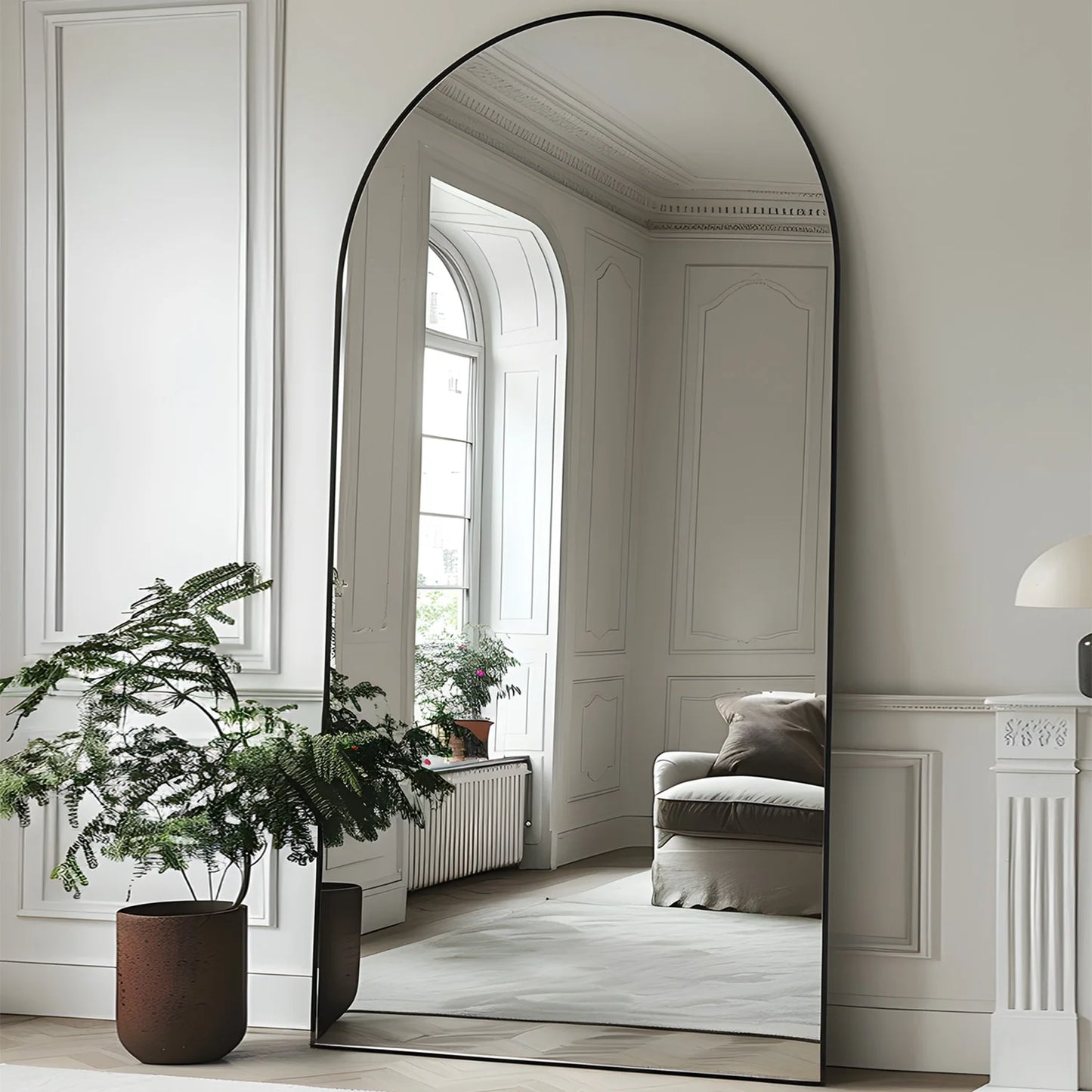 Antok Arch Floor Mirror Freestanding Full Body With Stand