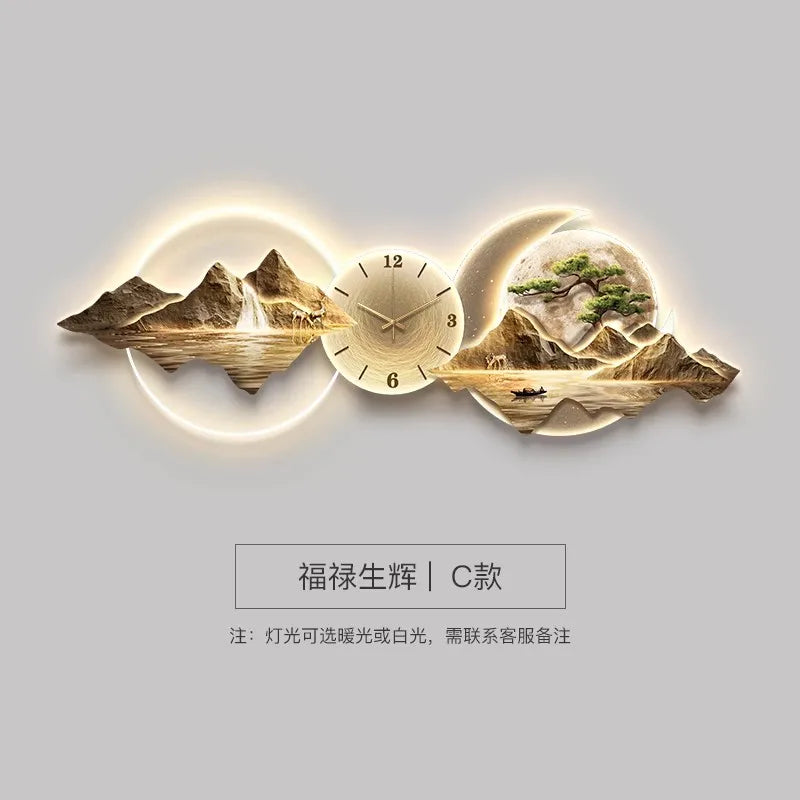 Minimalist Wall Clock With Quartz Mechanism For Living Room Decor