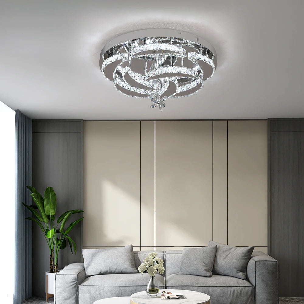 VETRULUS Luxury K9 Crystal Chandelier Modern Ceiling Lamp