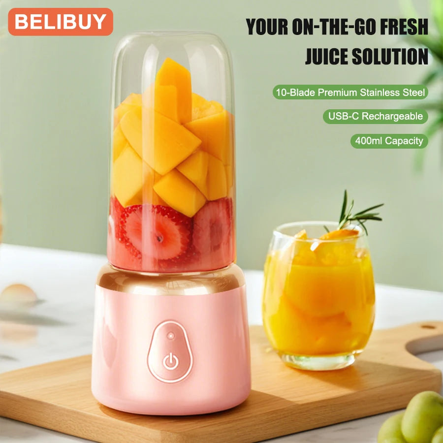 Portable USB Rechargeable Juicer Blender Fruit Juicing Cup
