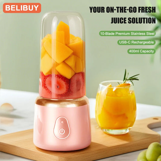 Portable USB Rechargeable Juicer Blender Fruit Juicing Cup