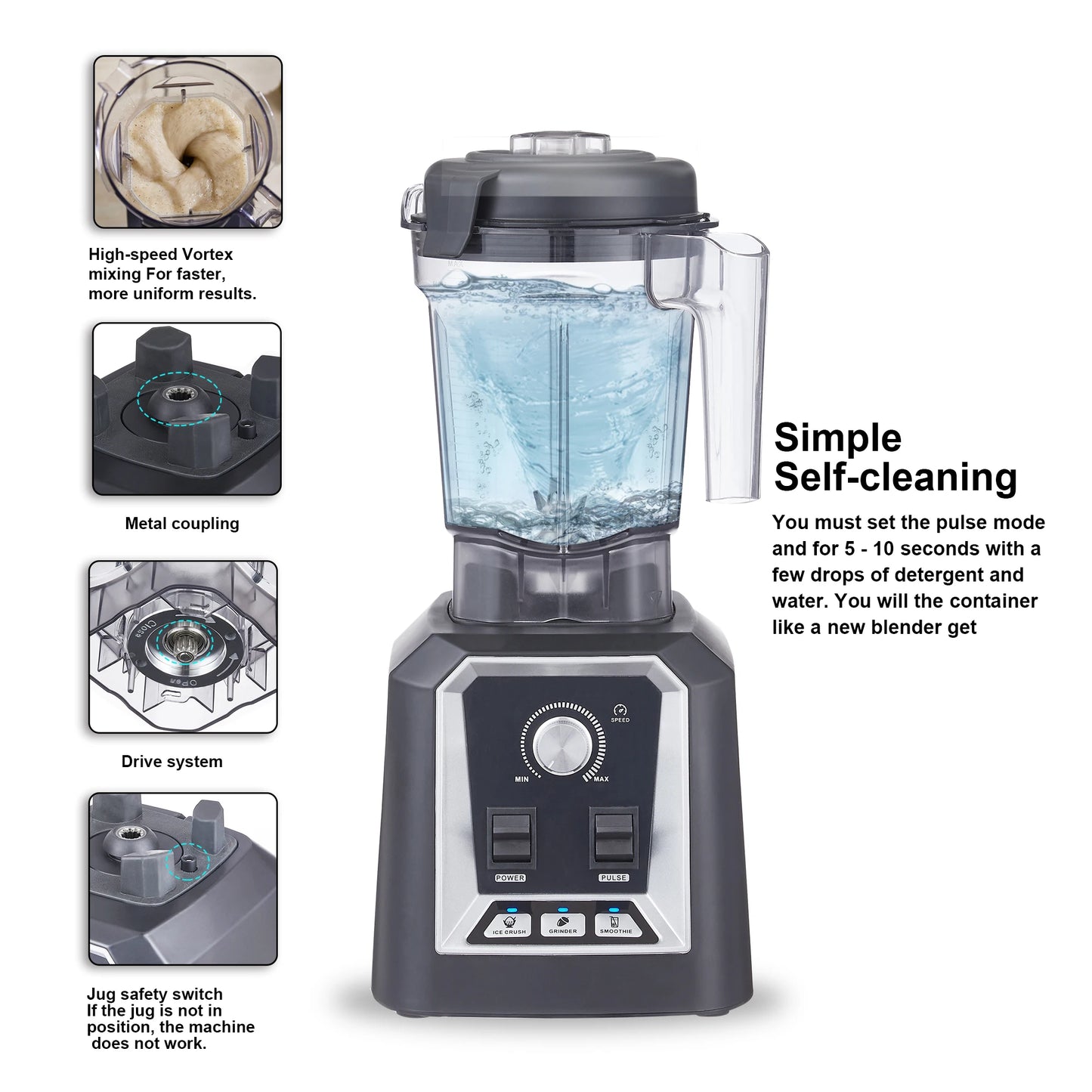 Biolomix Automatic Program Blender Pro 2L Smoothie Processor