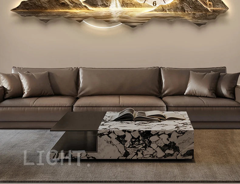 Minimalist Wall Clock With Quartz Mechanism For Living Room Decor