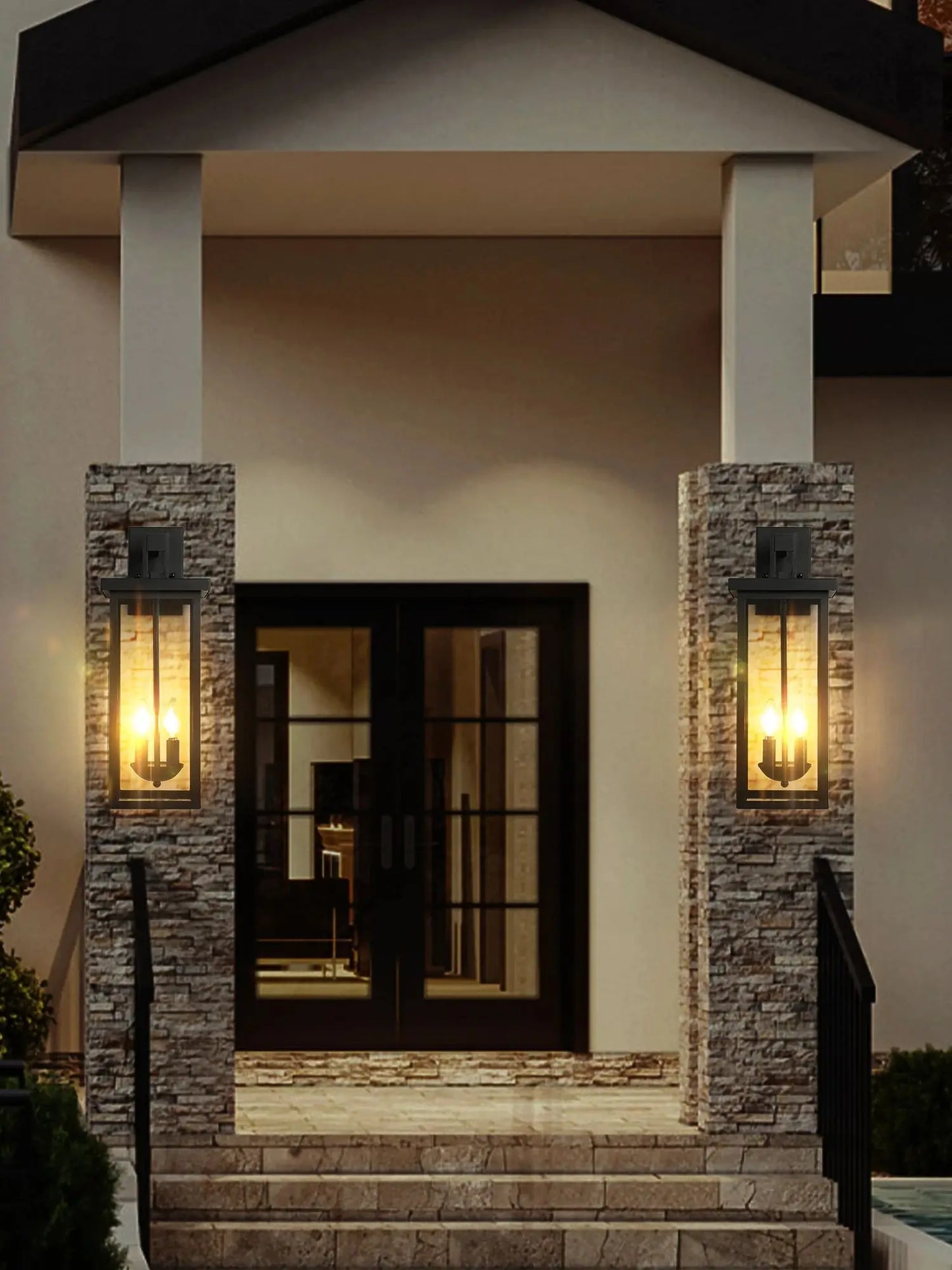 ARLGSITEC Outdoor Wall Lantern With Dusk To Dawn Sensor