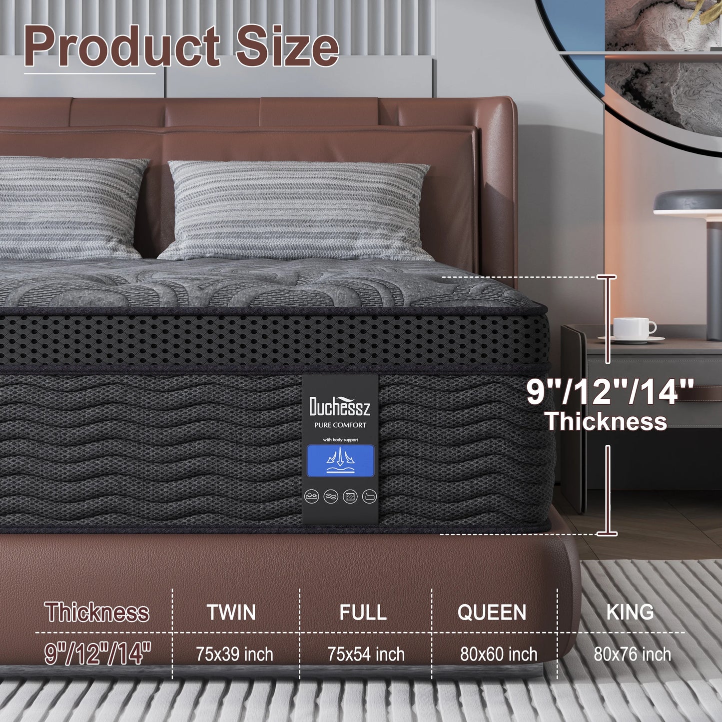 Sweetlove Hybrid Memory Foam Mattress In A Box Medium Firm