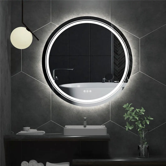 LUVODI Round Smart Mirror With Touch Screen And Illumination
