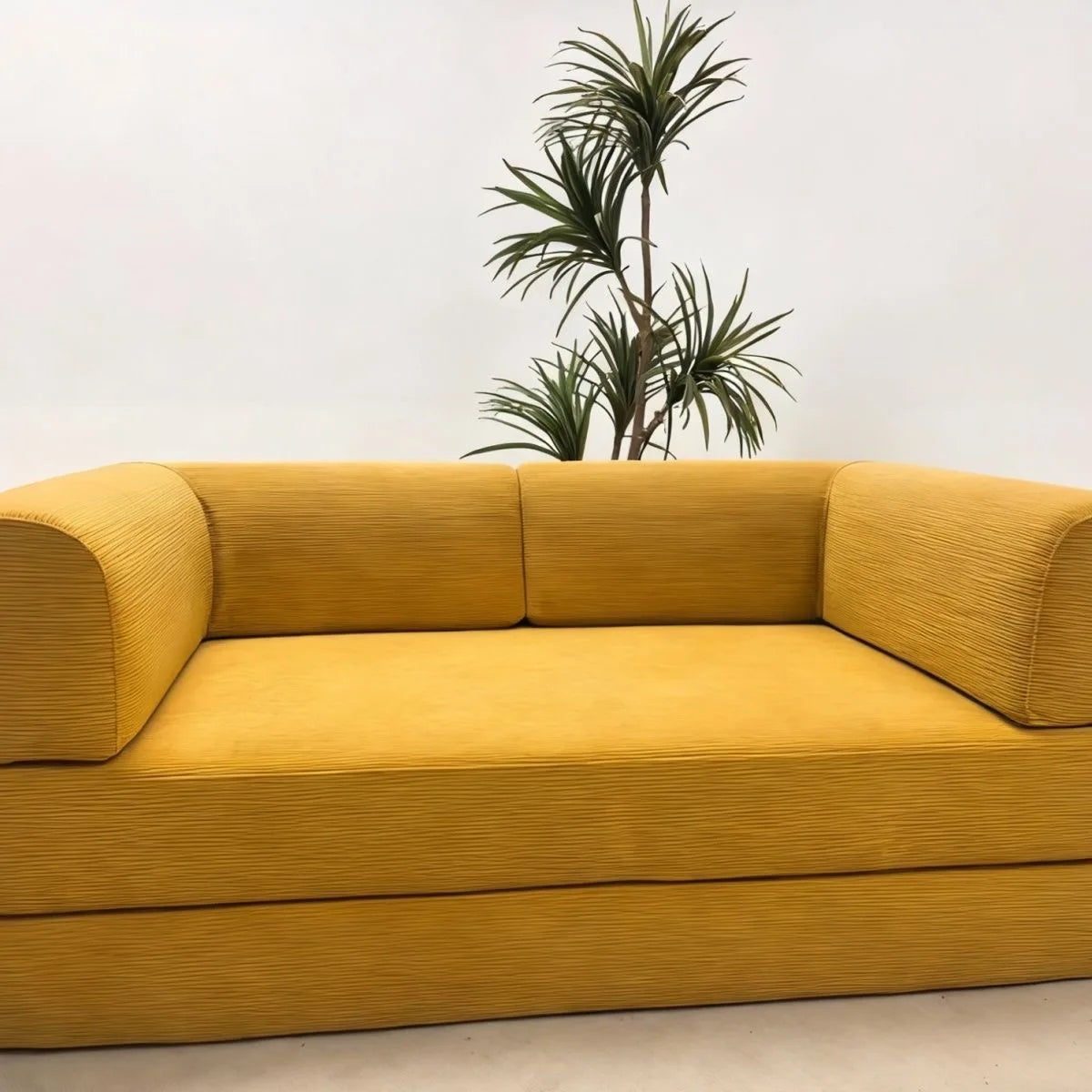 NONECN Italian Corduroy Sofa Bed Minimalist Modular Lounge