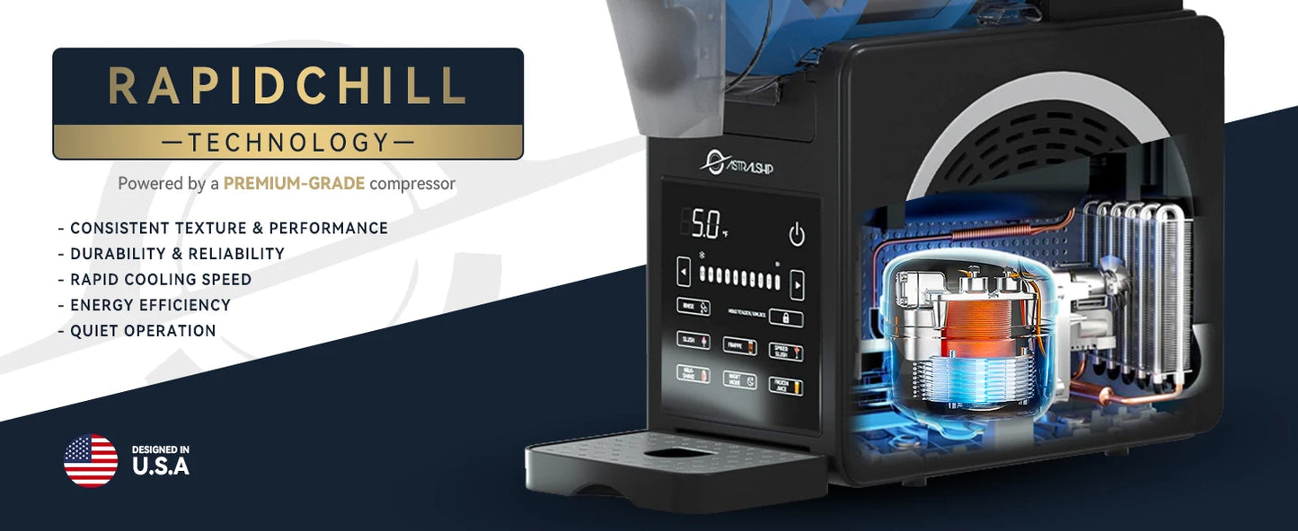 Astralship Slushie Machine With 6 Presets And Smart Temp Control
