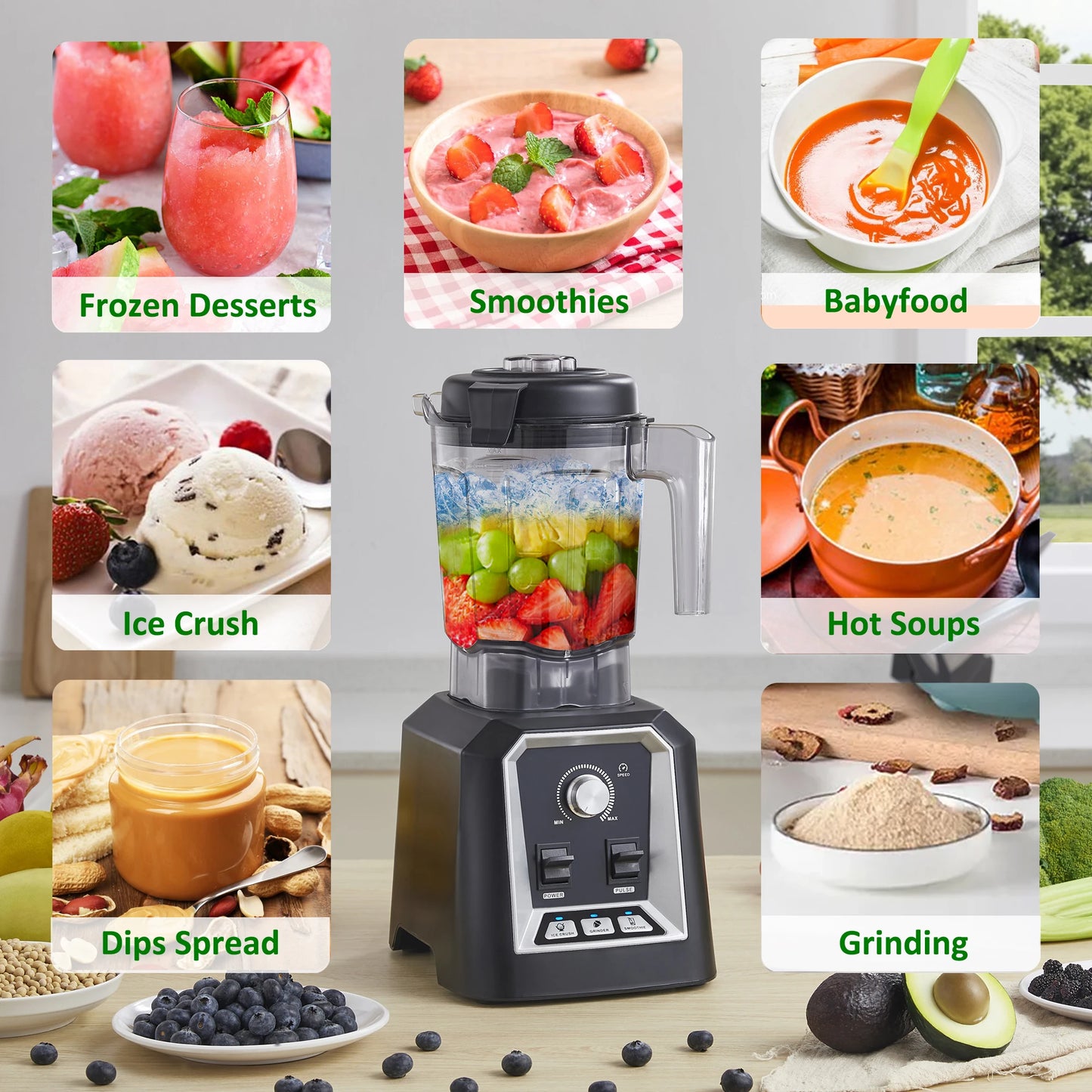 Biolomix Automatic Program Blender Pro 2L Smoothie Processor