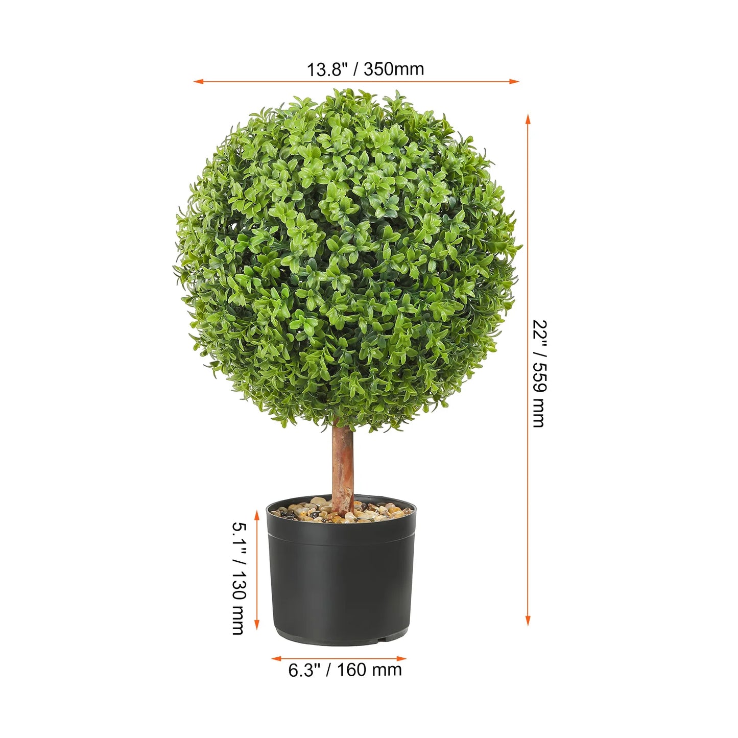 Artificial Boxwood Tower Topiary Spiral Plant For Outdoor Decor