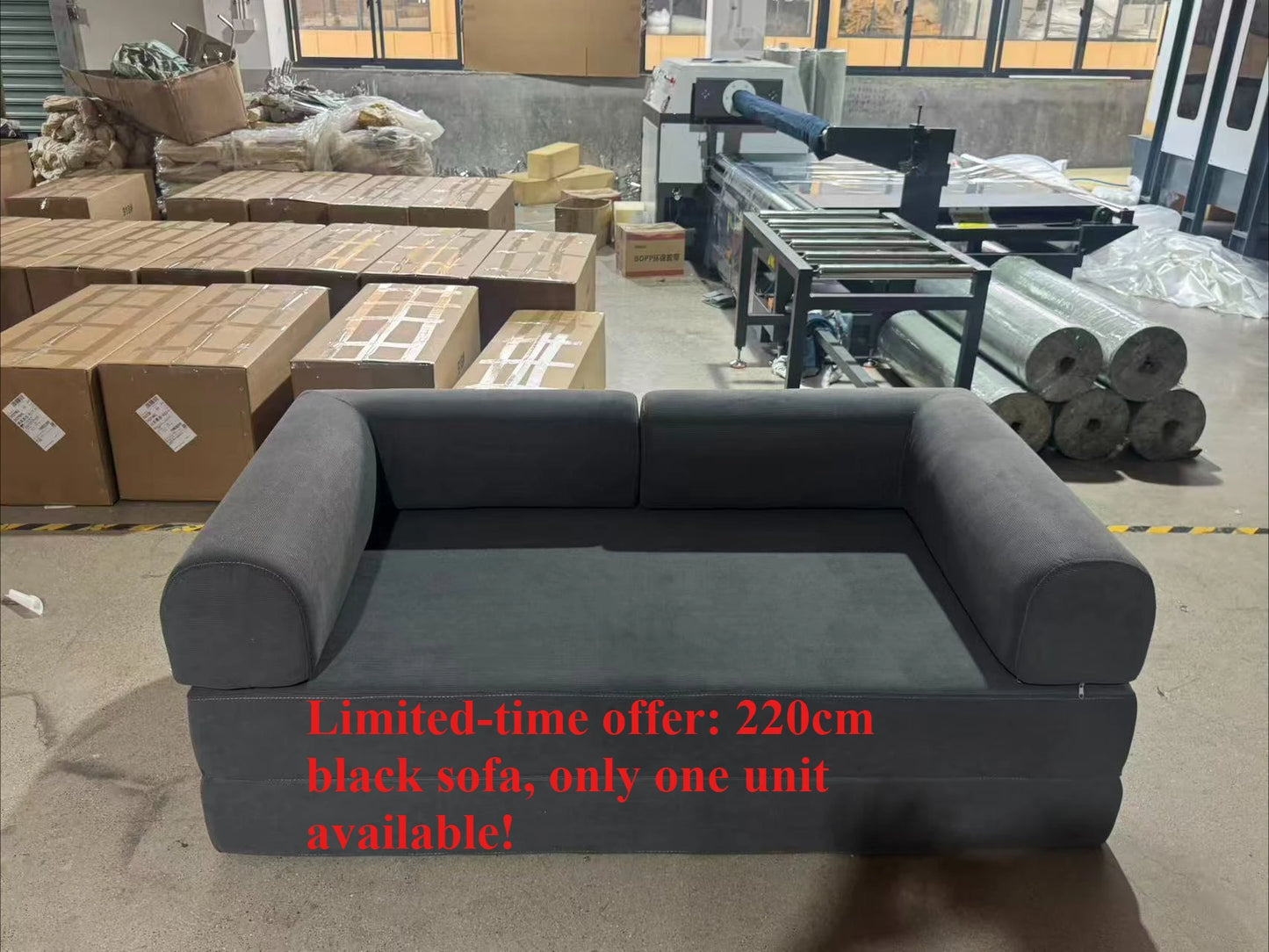 NONECN Italian Corduroy Sofa Bed Minimalist Modular Lounge