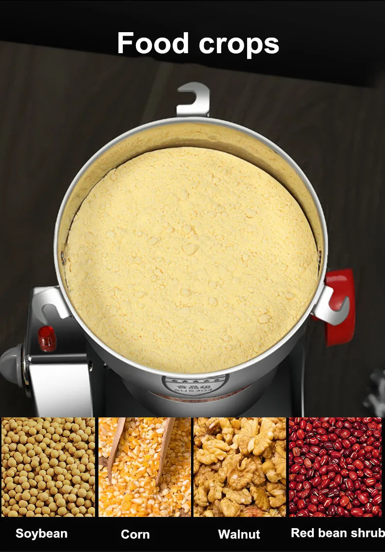 2500A 4500W Powder Grinder For Herbs Spices Grains Cereals